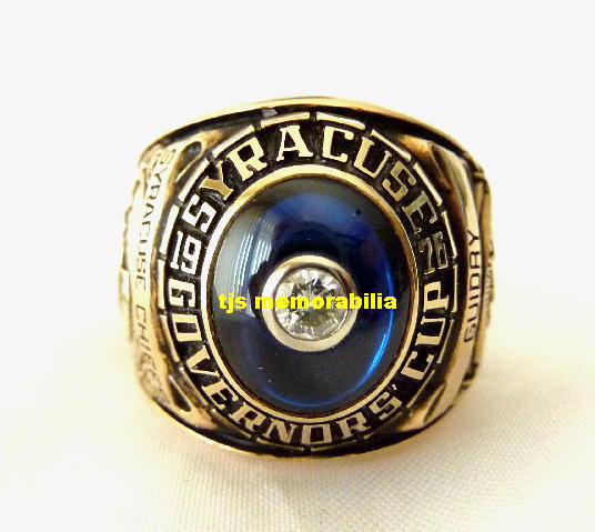 1976 SYRACUSE CHIEFS GOVERNORS CUP CHAMPIONSHIP RING