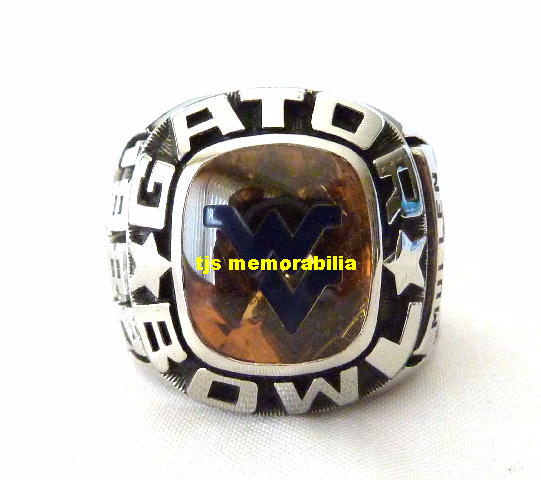 1982 WEST VIRGINIA MOUNTAINEERS GATOR BOWL CHAMPIONSHIP RING