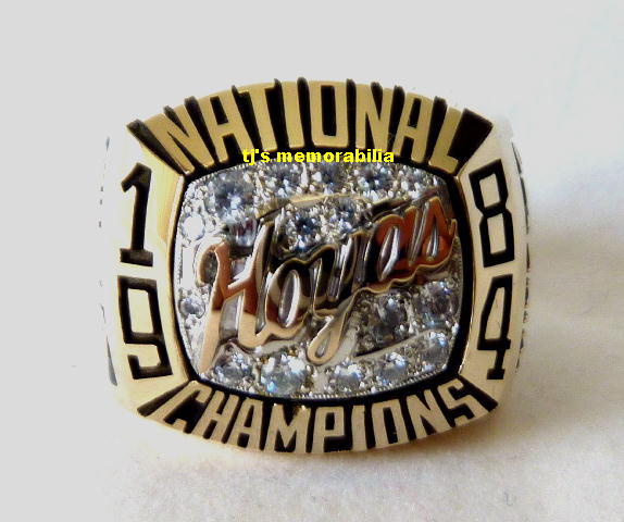 1984 GEORGETOWN HOYAS NATIONAL CHAMPIONSHIP RING - PLAYERS !