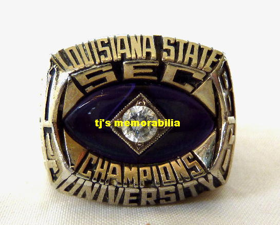 1986 LSU FIGHTING TIGERS SEC CHAMPIONSHIP RING