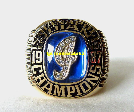 1987 INDIANAPOLIS INDIANS AMERICAN ASSOCIATION CHAMPIONSHIP RING