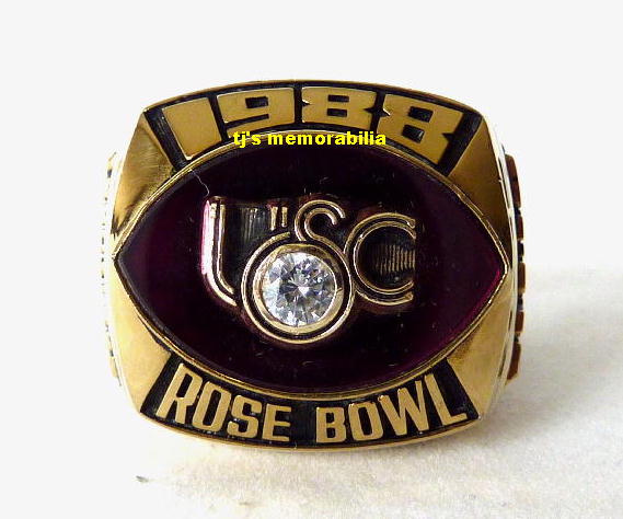 1988 USC TROJANS ROSE BOWL CHAMPIONSHIP RING