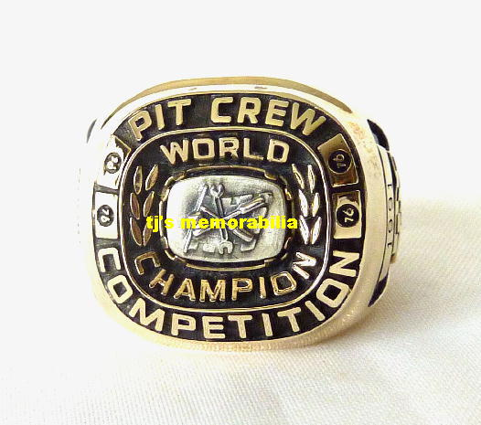 1991 PIT CREW COMPETITION WORLD CHAMPIONSHIP RING