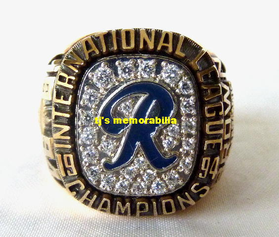 1994 RICHMOND BRAVES INTERNATIONAL LEAGUE CHAPMIONSHIP RING