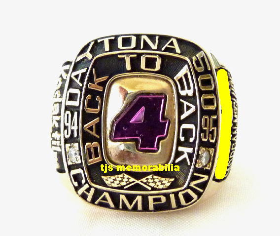 1995 DAYTONA 500 BACK TO BACK CHAMPIONSHIP RING