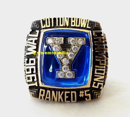 1996 BYU BRIGHAM COUGARS COTTON BOWL CHAMPIONSHIP RING