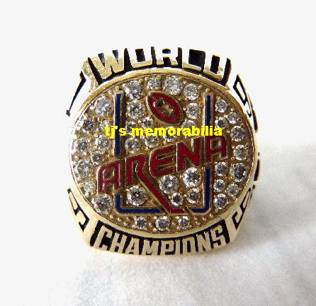 1999 ALBANY FIRBIRDS ARENA BOWL CHAMPIONSHIP RING