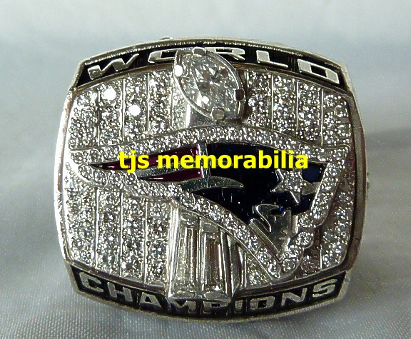 2001 NEW ENGLAND PATRIOTS SUPER BOWL XXXVI CHAMPIONSHIP RING