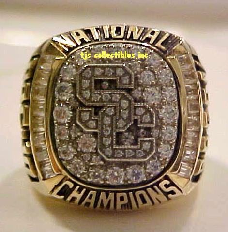 2004 USC TROJANS NATIONAL CHAMPIONSHIP RING