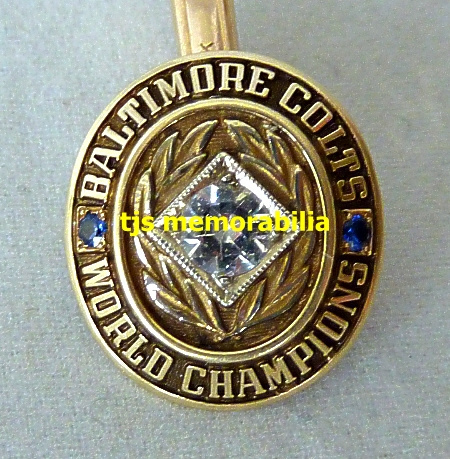 1958 BALTIMORE COLTS NFL CHAMPIONSHIP CUFF LINK