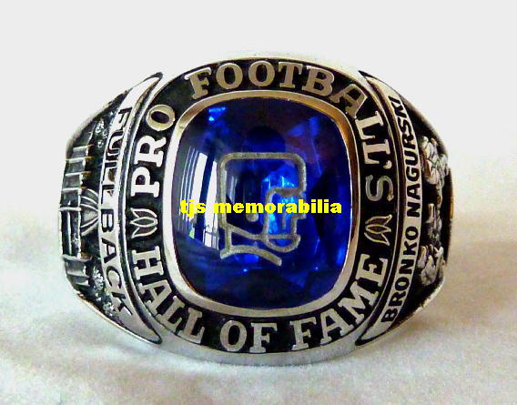 1963 BRONKO NAGURSKI HALL OF FAME CHAMPIONSHIP RING CHICAGO BEARS