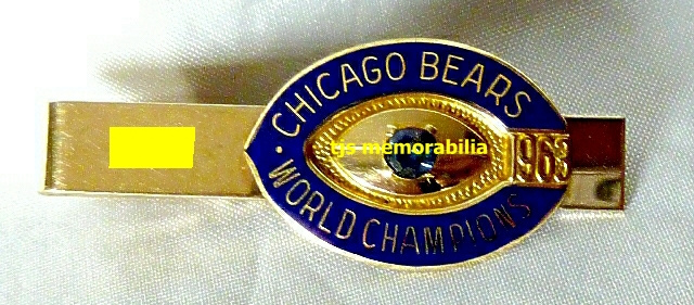 1963 CHICAGO BEARS WORLD CHAMPIONSHIP TIE CLIP