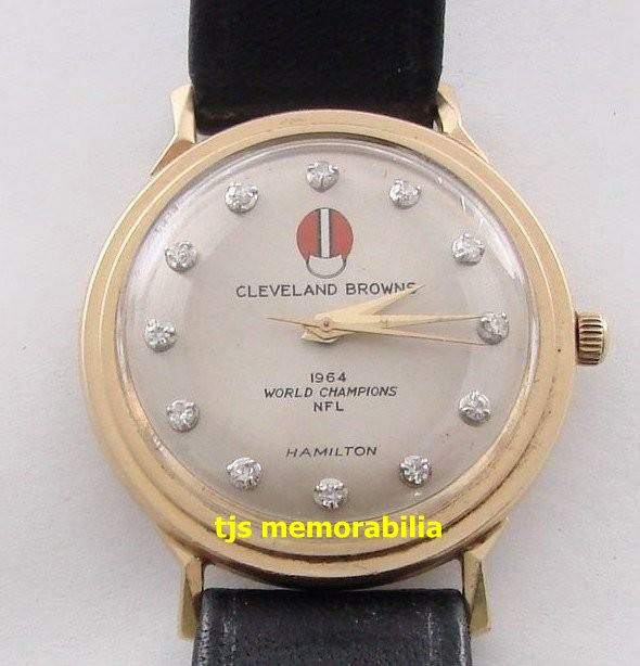 1964 CLEVELAND BROWNS NFL WORLD CHAMPIONSHIP WATCH