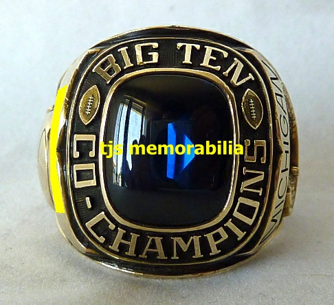 1969 MICHIGAN WOLVERINES BIG TEN CHAMPIONSHIP RING