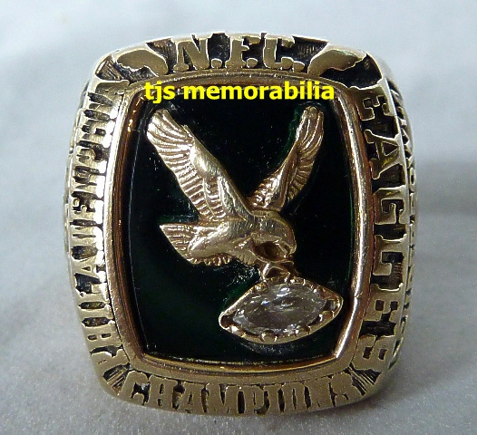 1980 PHILADELPHIA EAGLES NFC CHAMPIONSHIP RING & ORIGINAL PRESENTATION BOX