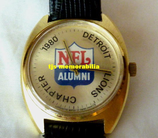 1980 DETROIT LIONS NFL ALUMNI CHAPTER CHAMPIONSHIP WATCH