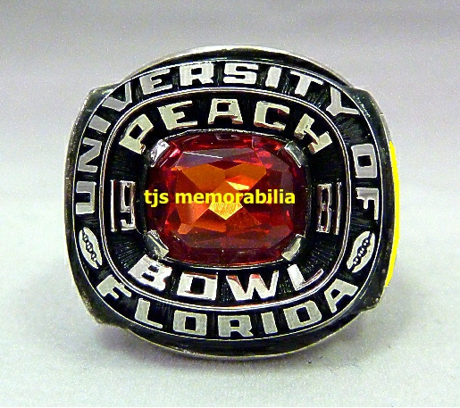 1981 FLORIDA GATORS PEACH BOWL CHAMPIONSHIP RING