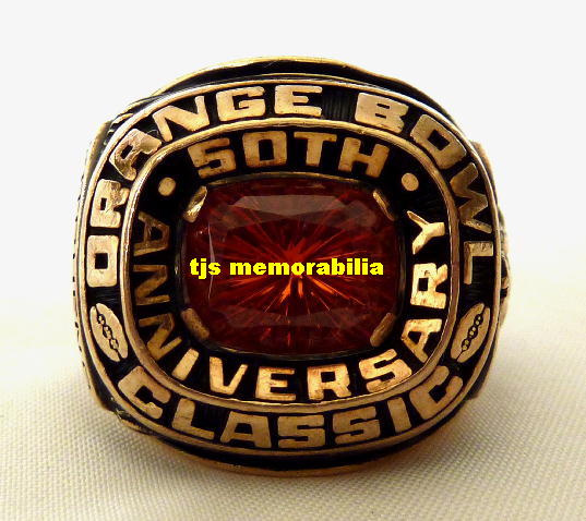 1984 MIAMI HURRICANES ORANGE BOWL CHAMPIONSHIP RING