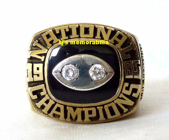 1985 U OF CAL BEARS NATIONAL CHAMPIONSHIP RING