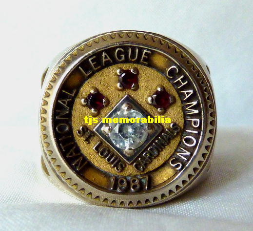 1987 SAINT LOUIS CARDINALS NATIONAL LEAGUE CHAMPIONSHIP RING