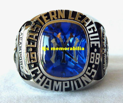 1988 ALBANY NEW YORK YANKEES EASTERN LEAGUE CHAMPIONSHIP RING