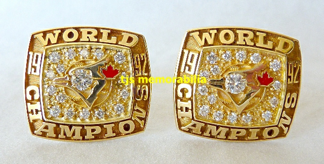 1992 TORONTO BLUE JAYS WORLD SERIES CHAMPIONSHIP CUFF LINKS