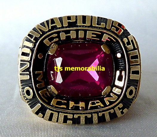 1993 INDIANAPOLIS 500 LOCTITE JIM CRAWFORD CHIEF MECHANIC CHAMPIONSHIP RING