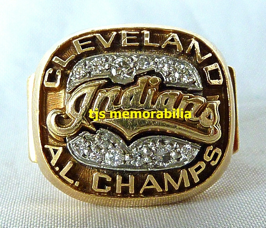 1995 CLEVELAND INDIANS AMERICAN LEAGUE CHAMPIONSHIP RING