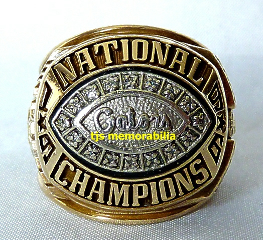 1996 FLORIDA GATORS "BULL" NATIONAL CHAMPIONSHIP RING