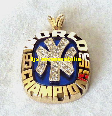 1996 NY YANKEES WORLD SERIES CHAMPIONSHIP PENDANT