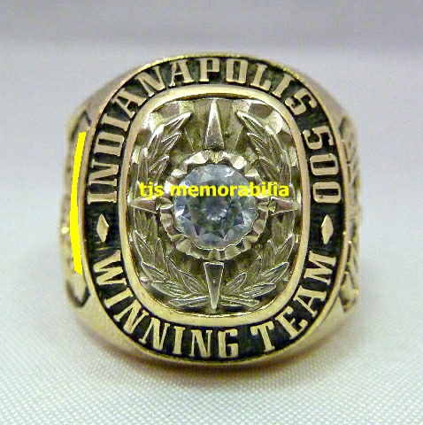 1998 INDIANAPOLIS 500 WINNING TEAM CHAMPIONSHIP RING