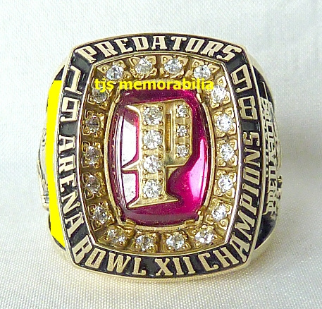 1998 ORLANDO PREDATORS ARENA BOWL XII CHAMPIONSHIP RING