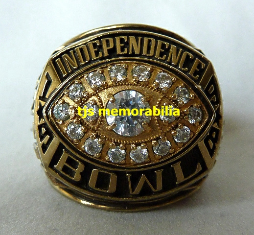 1998 TEXAS TECH RED RAIDERS INDEPENDENCE BOWL CHAMPIONSHIP RING
