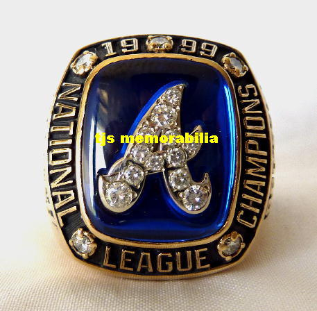 1999 ATLANTA BRAVES NL CHAMPIONSHIP RING