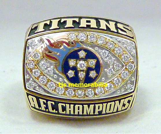 1999 TENNESSEE TITANS AFC CHAMPIONSHIP RING