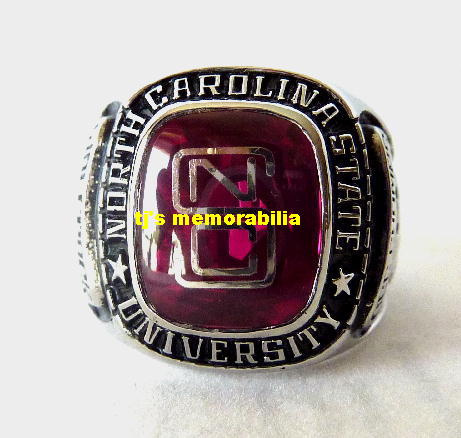 1977 NORTH CAROLINA STATE UNIVERSITY TAR HEELS ACC CHAMPIONSHIP RING