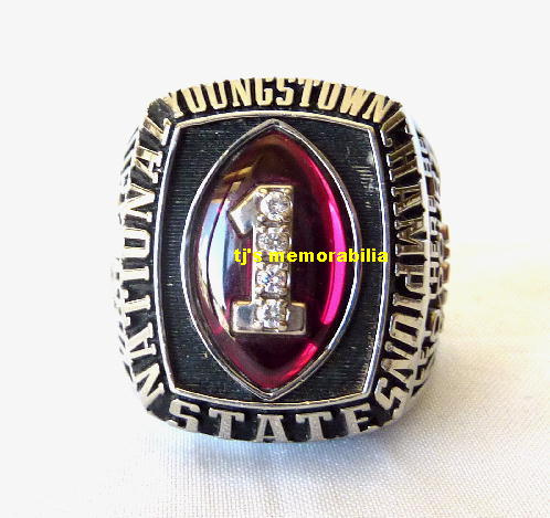 1997 YOUNGSTOWN STATE PENGUINS NATIONAL CHAMPIONSHIP RING