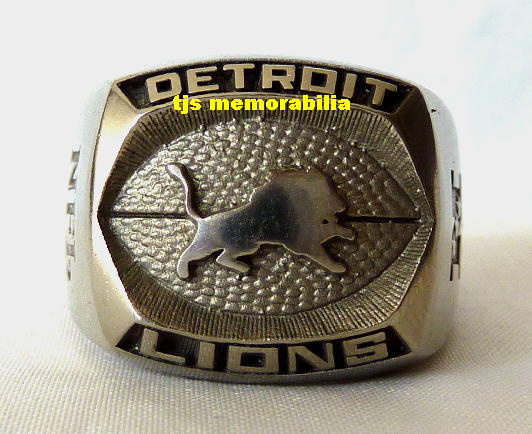 1980 CIRCA DETROIT LIONS ALUMNI STYLE CHAMPIONSHIP RING