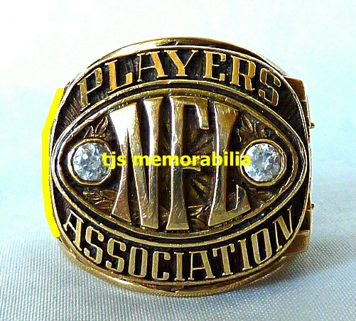 CIRCA 1980 NFL PLAYERS ASSOCIATION ALUMNI STYLE CHAMPIONSHIP RING