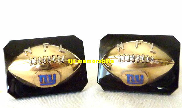 1950 's / 1960 's NEW YORK GIANTS CHAMPIONSHIP CUFF LINKS