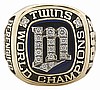 1987 MINNESOTA TWINS WS CHAMPIONSHIP RING