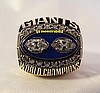 1990 NY GIANTS SB XXV PLAYERS CHAMPIONSHIP RING & PRESENTATION BOX