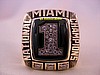 1999 MIAMI HURRICANES WORLD SERIES NATIONAL CHAMPIONSHIP RING