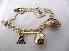 1960'S ALABAMA CRIMSON TIDE CHAMPIONSHIP CHARM BRACELET